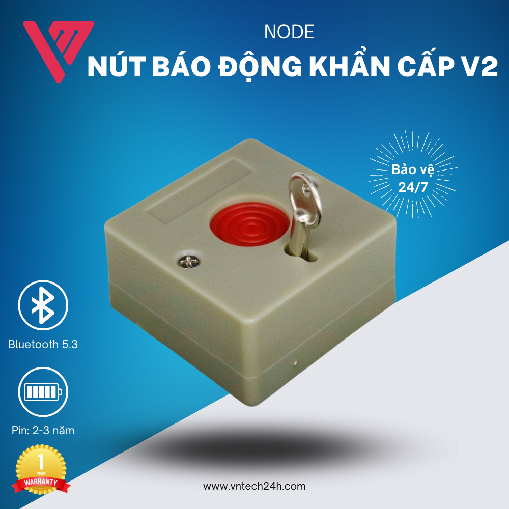 Nút khẩn cấp báo cháy không dây SOS-02