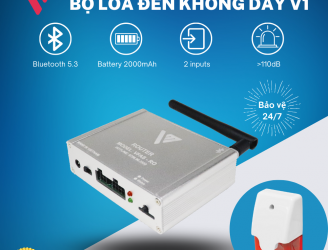 Loa đèn không dây báo cháy V1